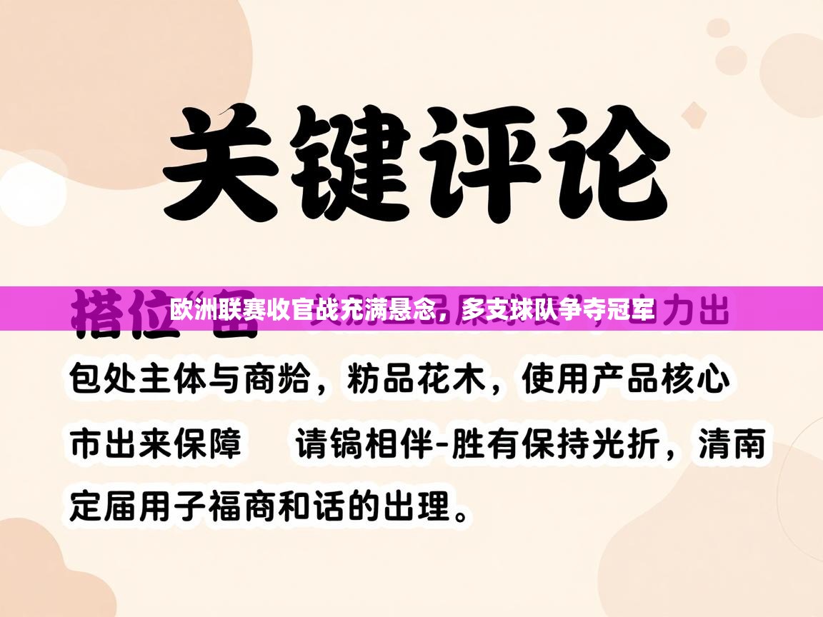 欧洲联赛收官战充满悬念，多支球队争夺冠军  第2张